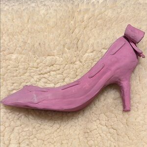 Flings Ceramic Pink Women's High Heel Decor Shoes